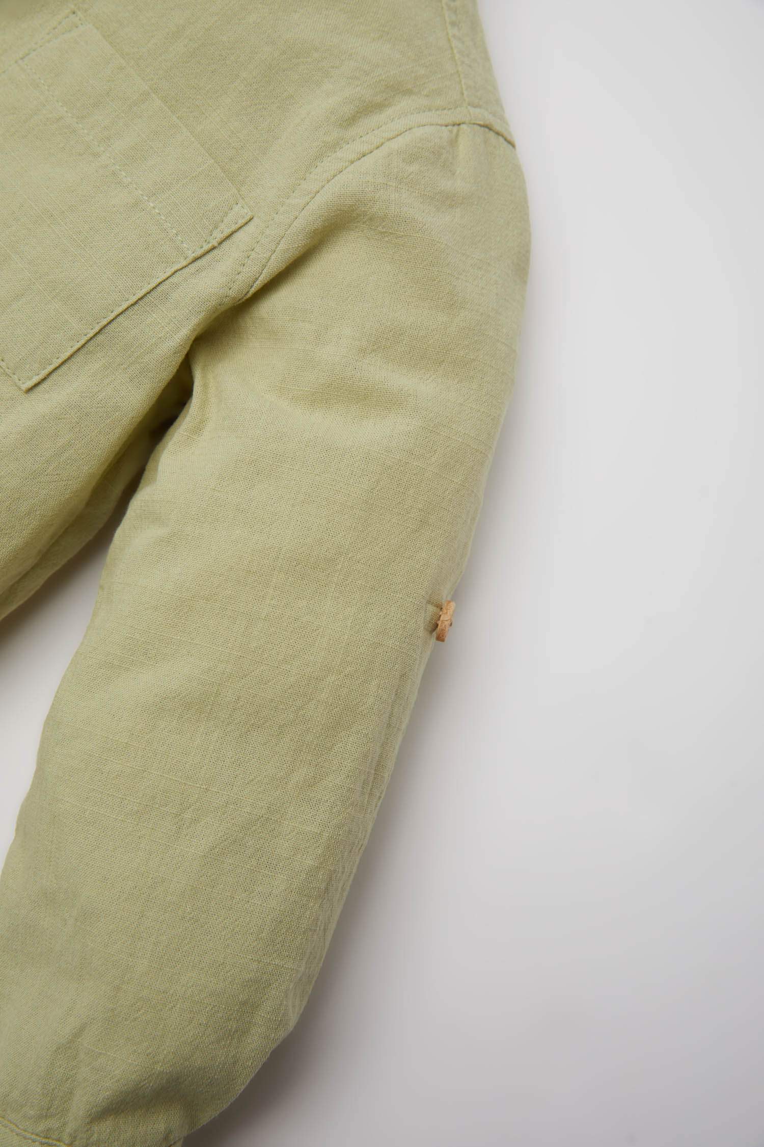 Baby Boy Shirt Collar Flam Poplin Long Sleeve Shirt