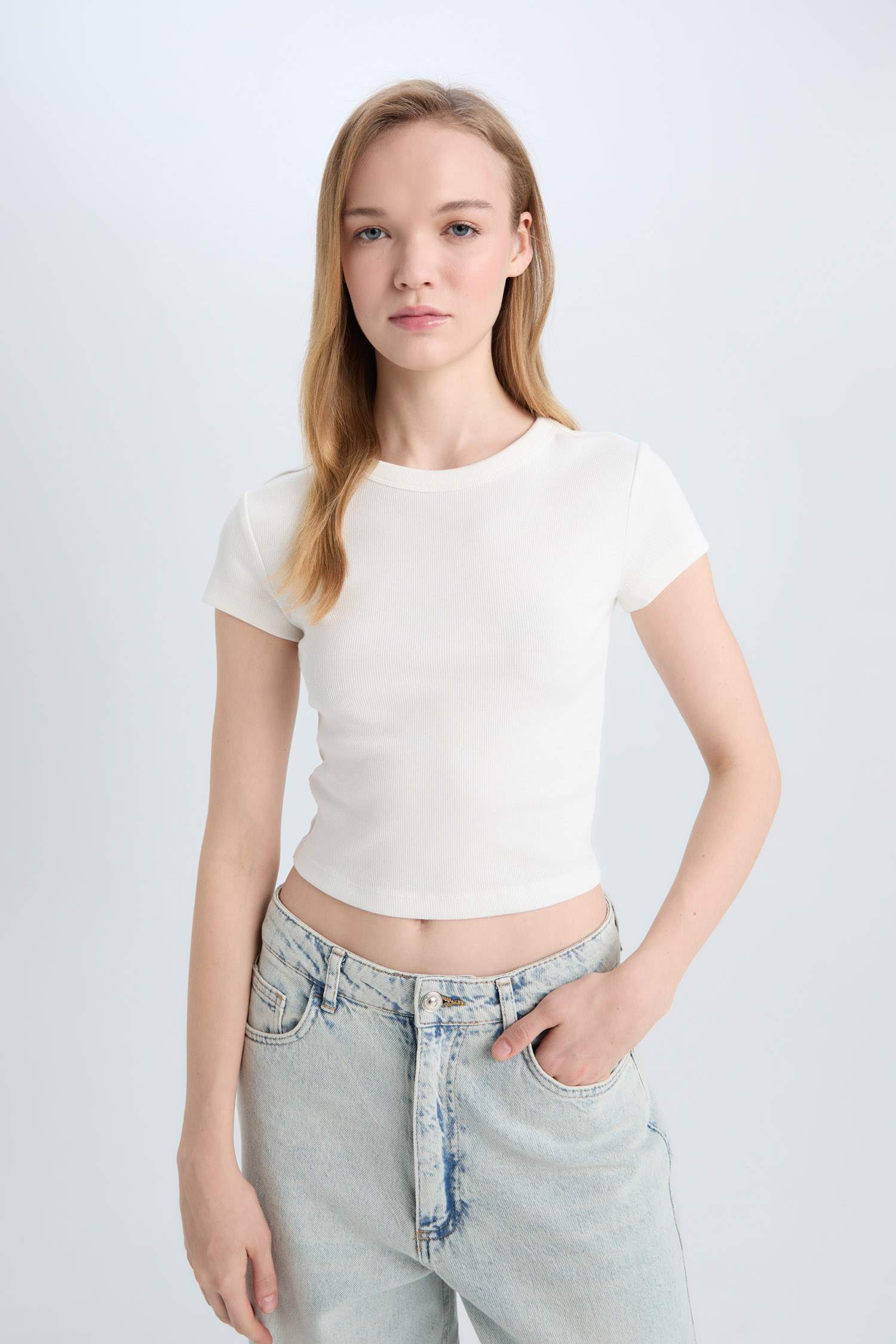 Slim Fit Camisole Short Sleeve T-Shirt