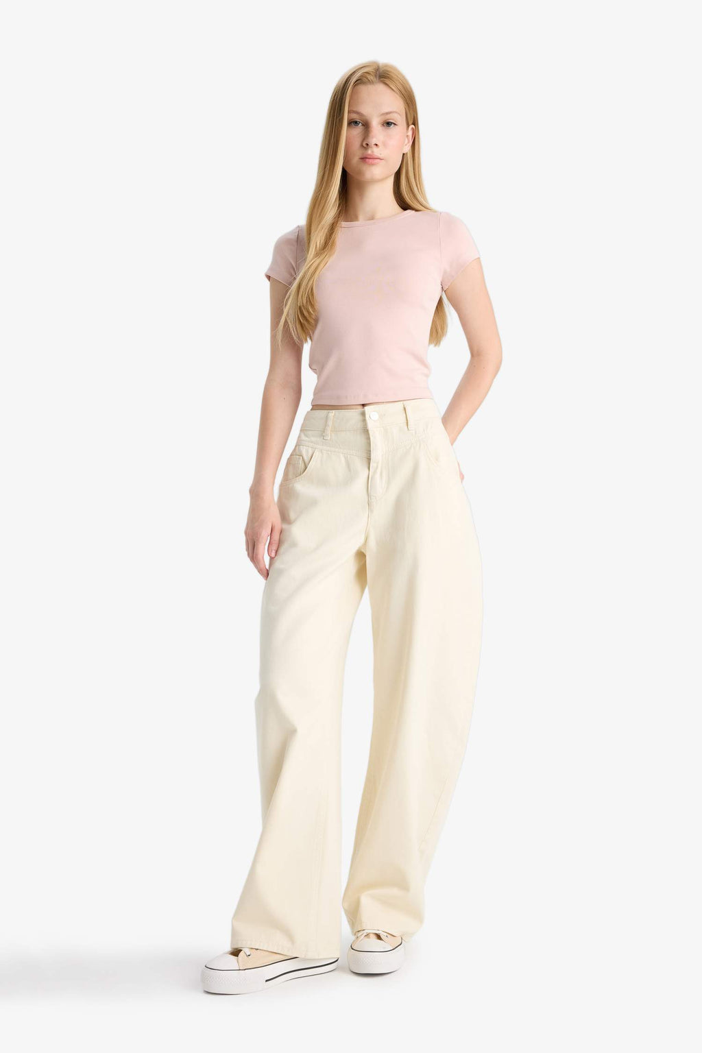 Cool Fitted Crew Neck Rib Short Sleeve T-Shirt