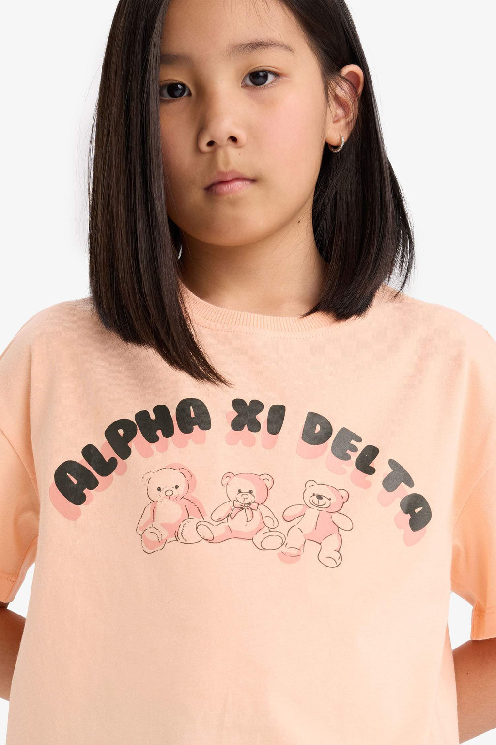 Girl Relax Fit Palm Printed Crew Neck Short Sleeve T-Shirt