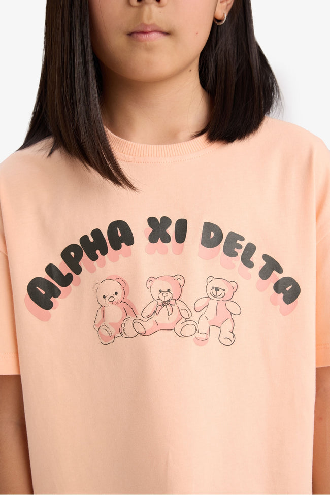 Girl Relax Fit Palm Printed Crew Neck Short Sleeve T-Shirt Hover Image