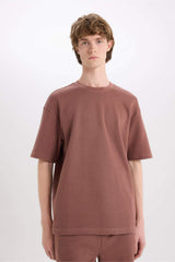 100% Cotton Boxy Fit Crew Neck Short Sleeve T-Shirt