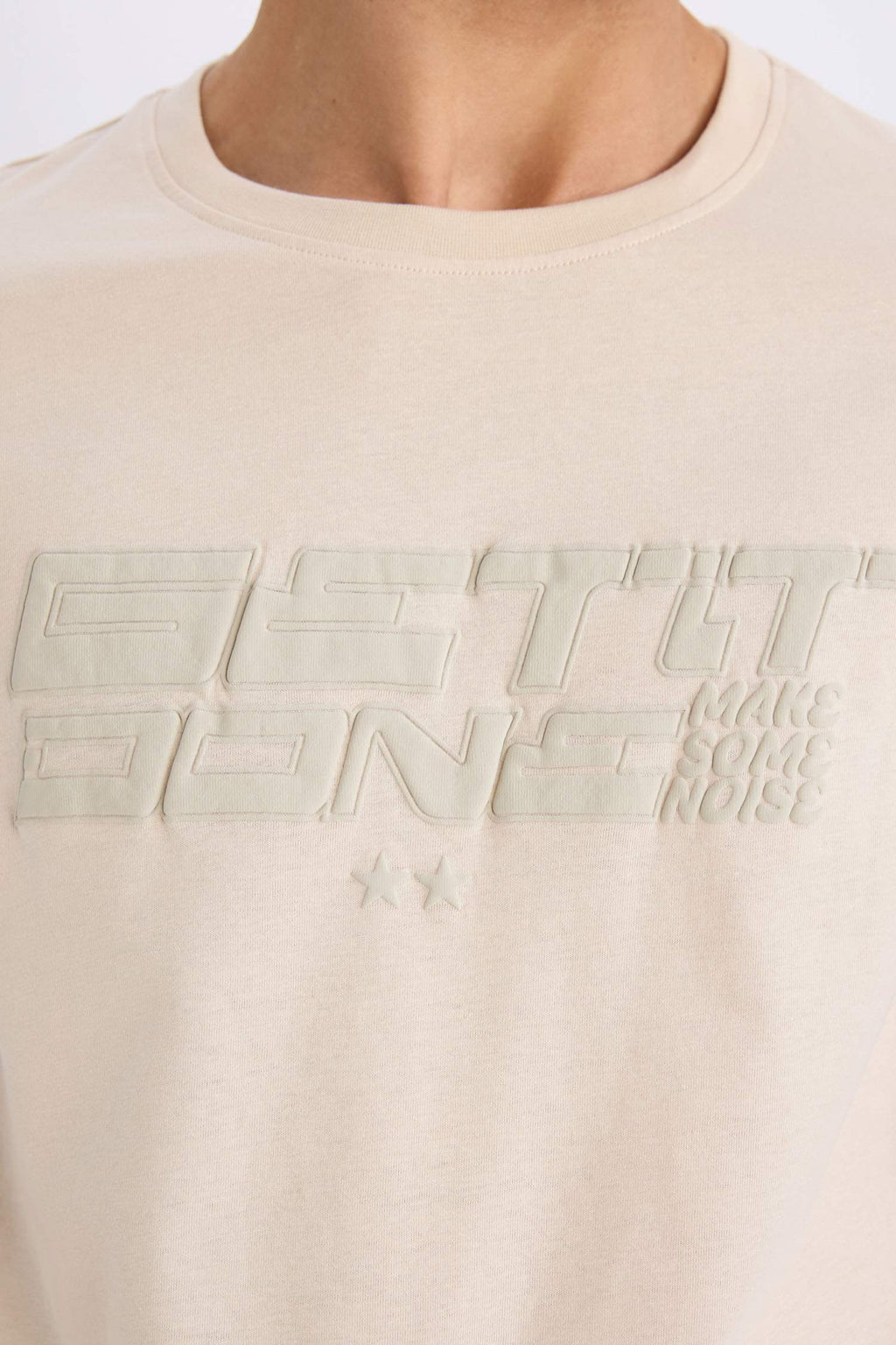 Slim Fit Crew Neck Printed Short Sleeve T-Shirt