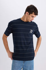 100% Cotton Boxy Fit Crew Neck Printed Short Sleeve T-Shirt