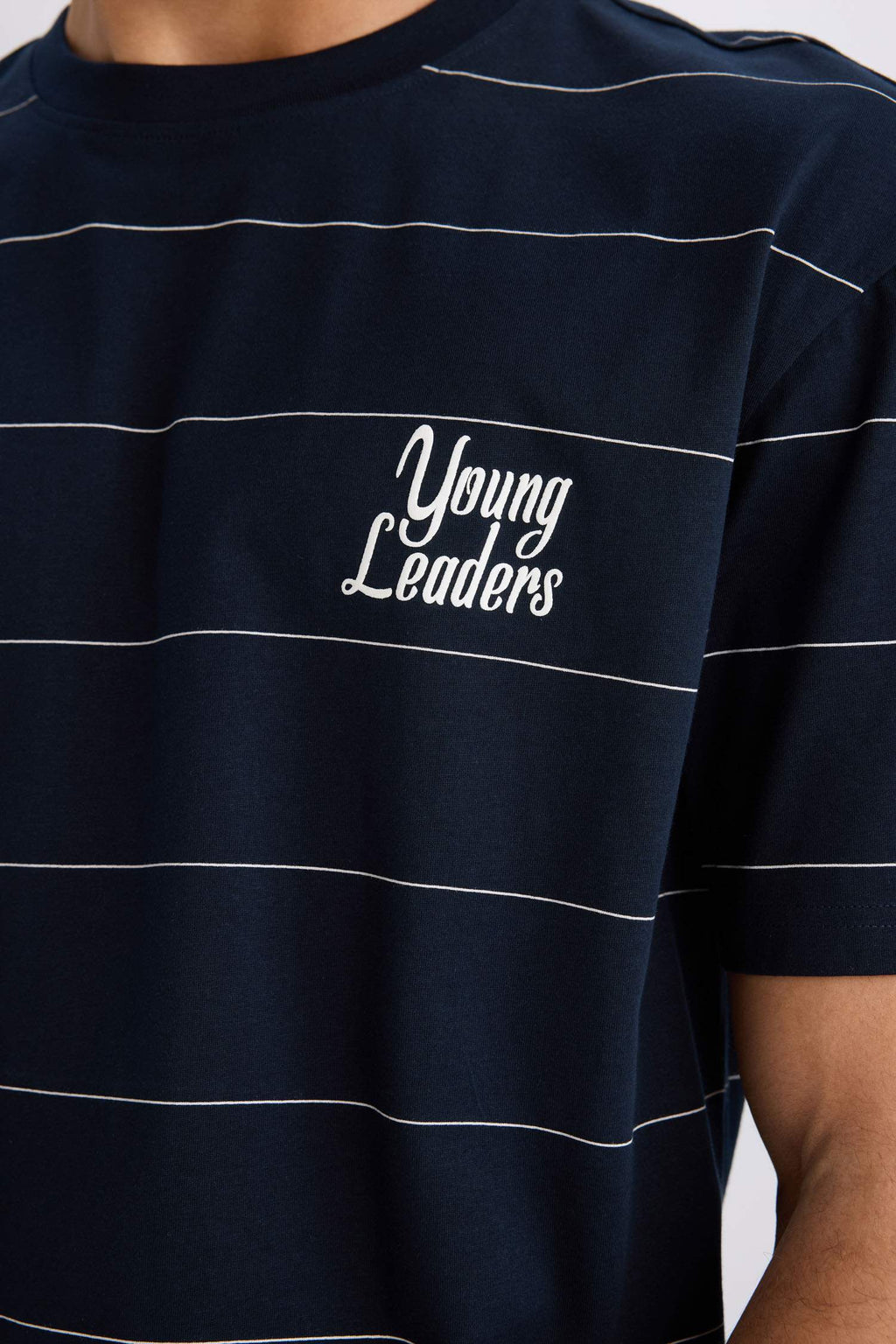 100% Cotton Boxy Fit Crew Neck Printed Short Sleeve T-Shirt