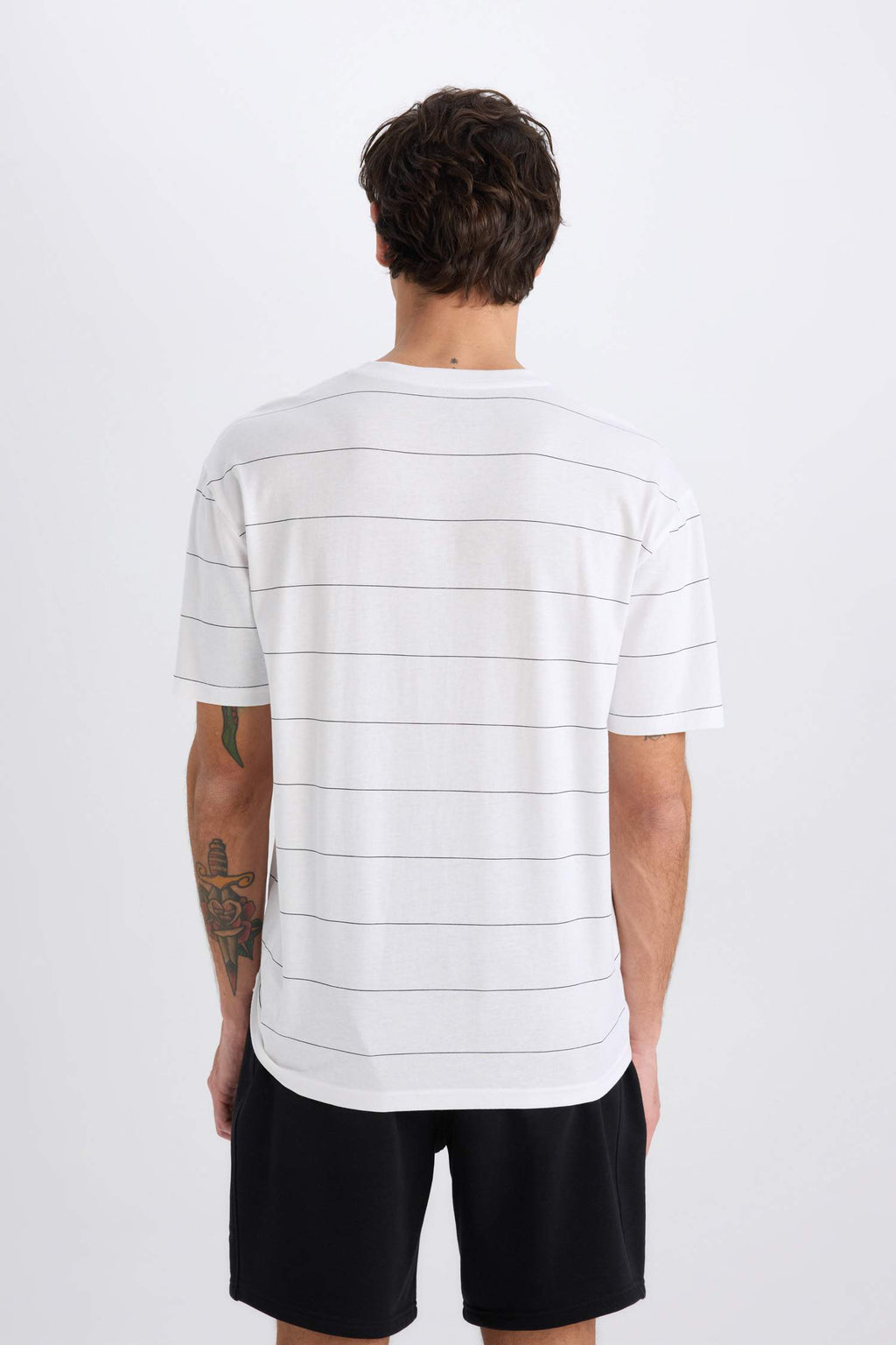 100% Cotton Boxy Fit Crew Neck Printed Short Sleeve T-Shirt