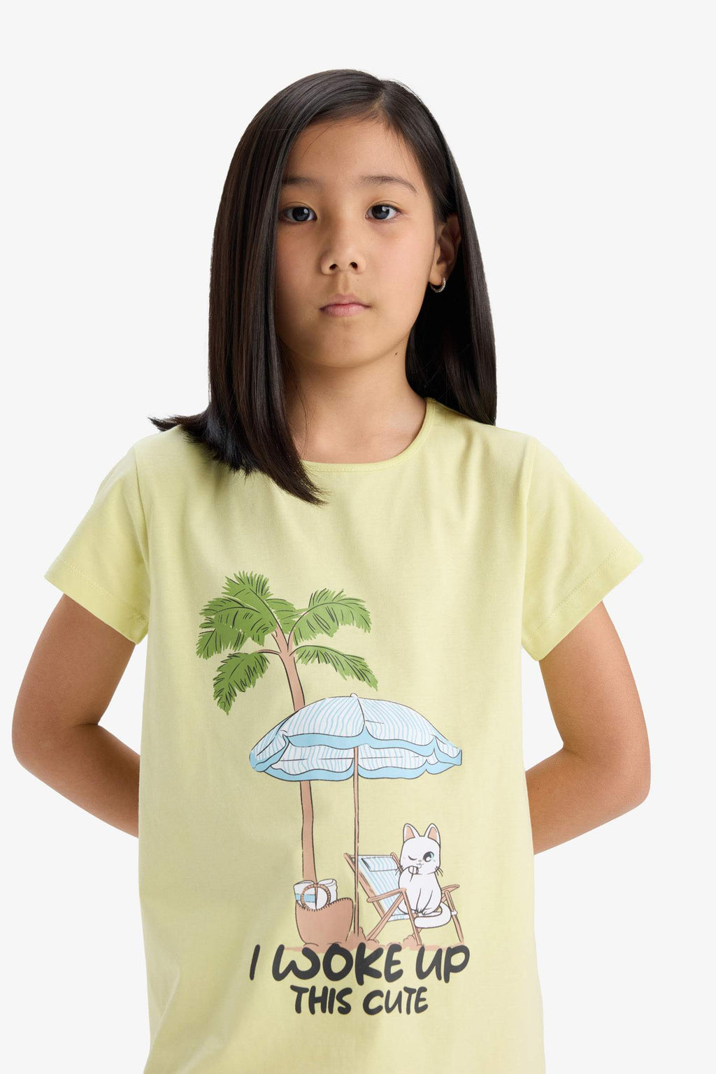 Girl Printed Short Sleeve Dress