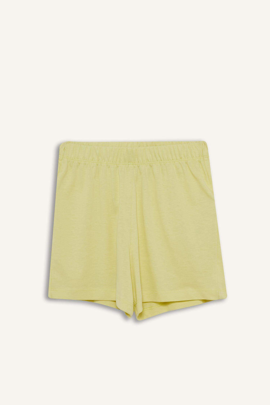 Girls Pajama Set Printed Short Sleeve Top Elastic Waist Shorts