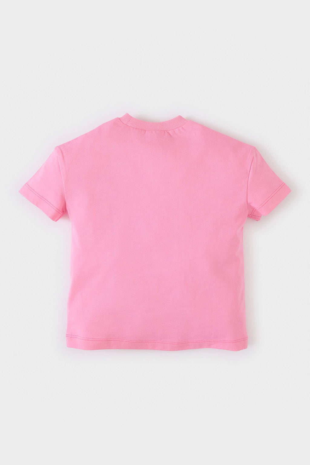 Baby Girl Crew Neck Printed Short Sleeve T-Shirt