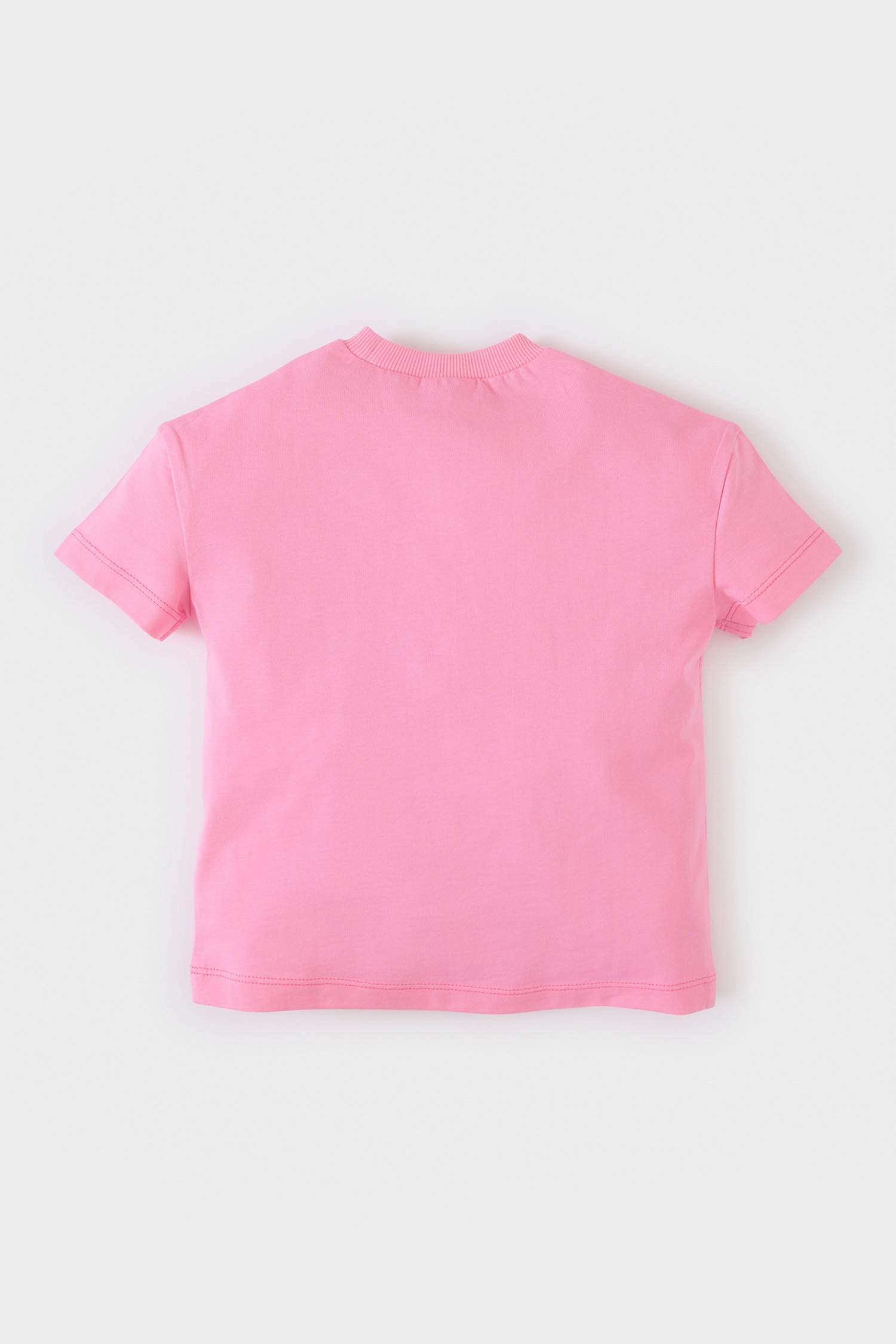 Baby Girl Crew Neck Printed Short Sleeve T-Shirt