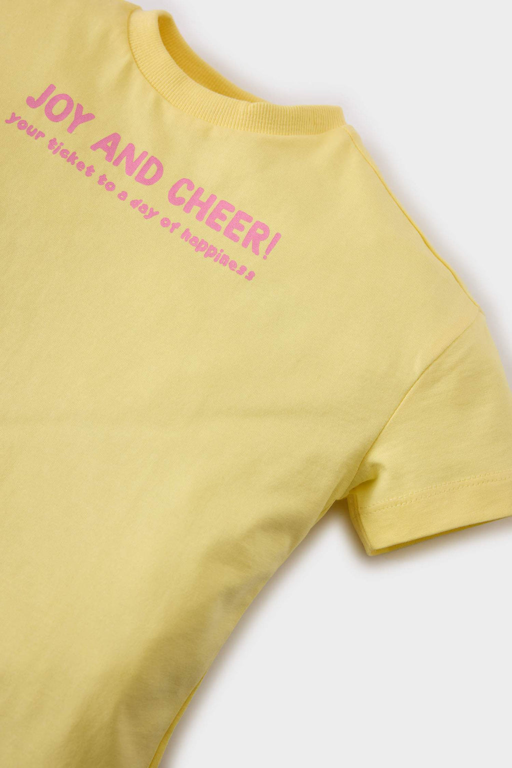 Baby Girl Crew Neck Printed Short Sleeve T-Shirt