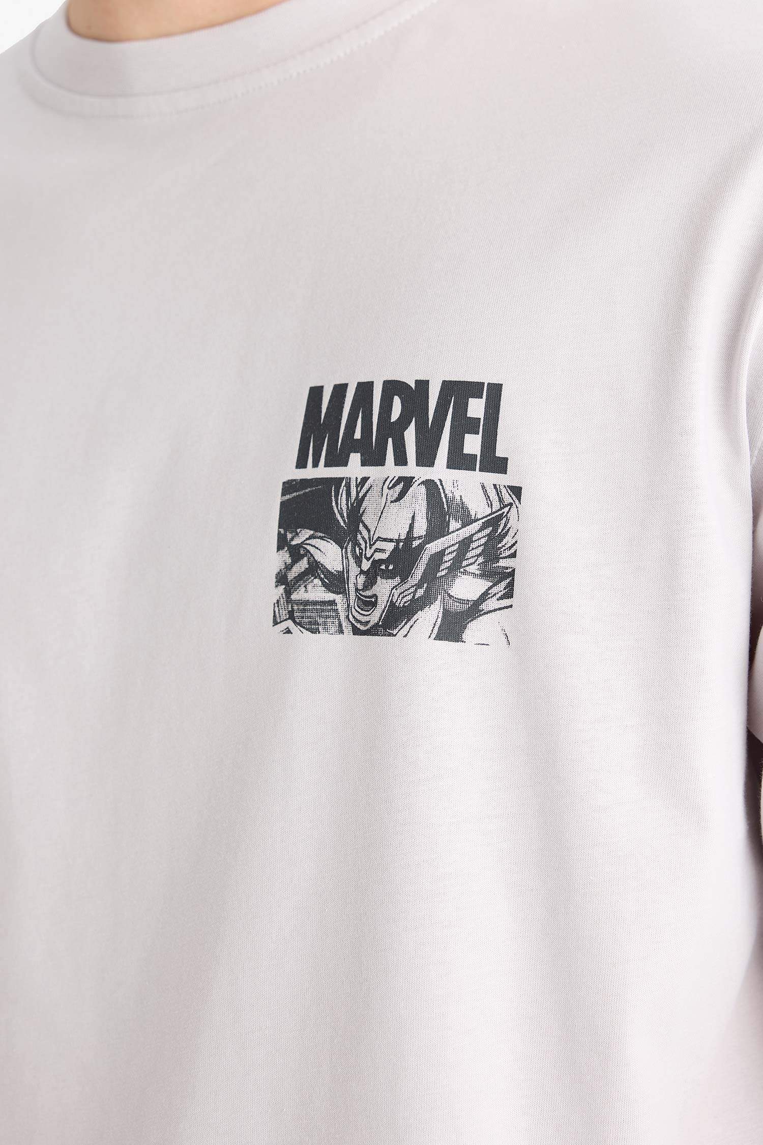 100% Cotton Marvel Avengers Boxy Fit Crew Neck Back Printed Short Sleeve T-Shirt