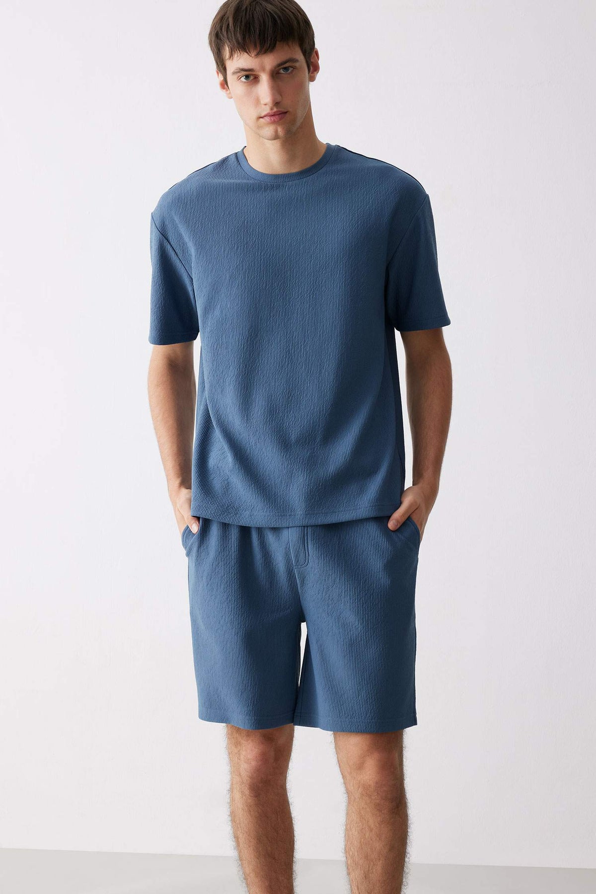 Boxy Fit Crew Neck Short Sleeve T-Shirt