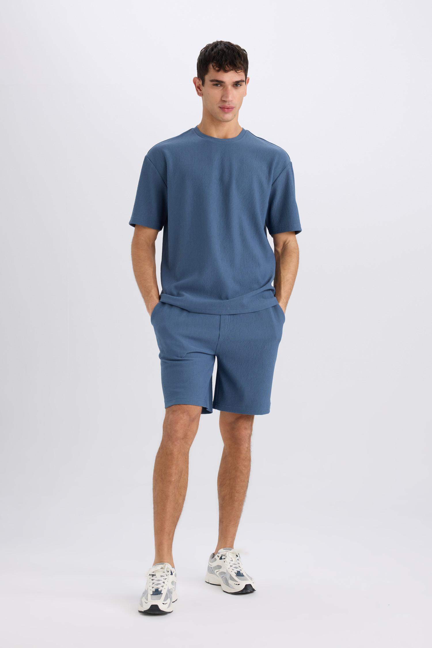 Boxy Fit Crew Neck Short Sleeve T-Shirt