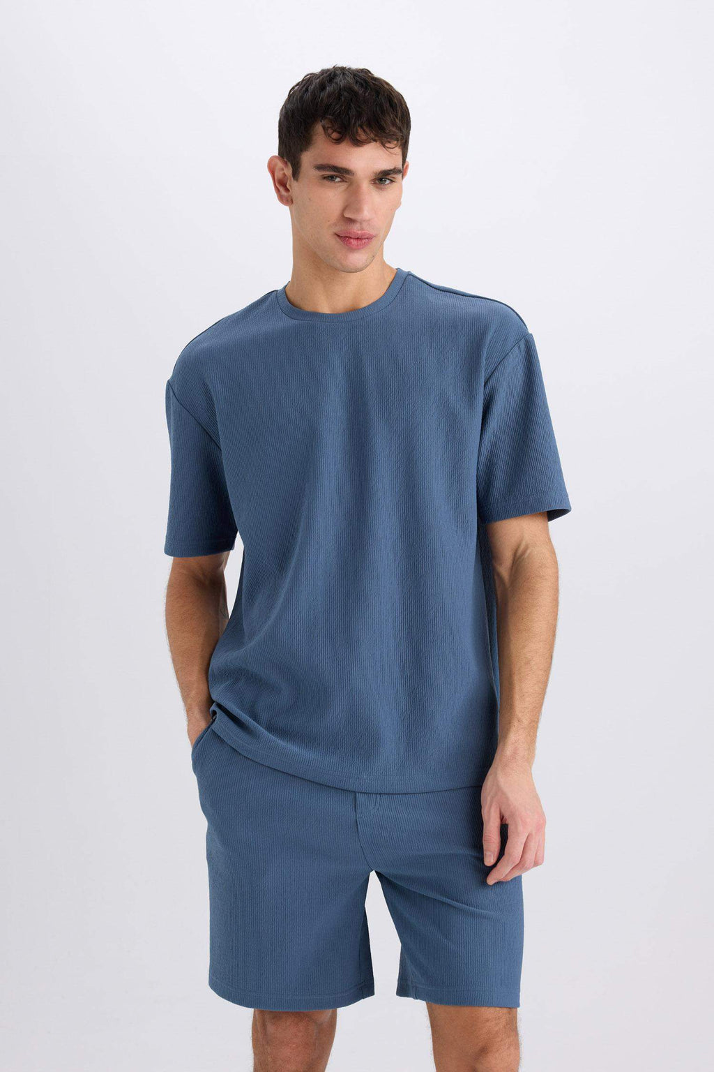 Boxy Fit Crew Neck Short Sleeve T-Shirt