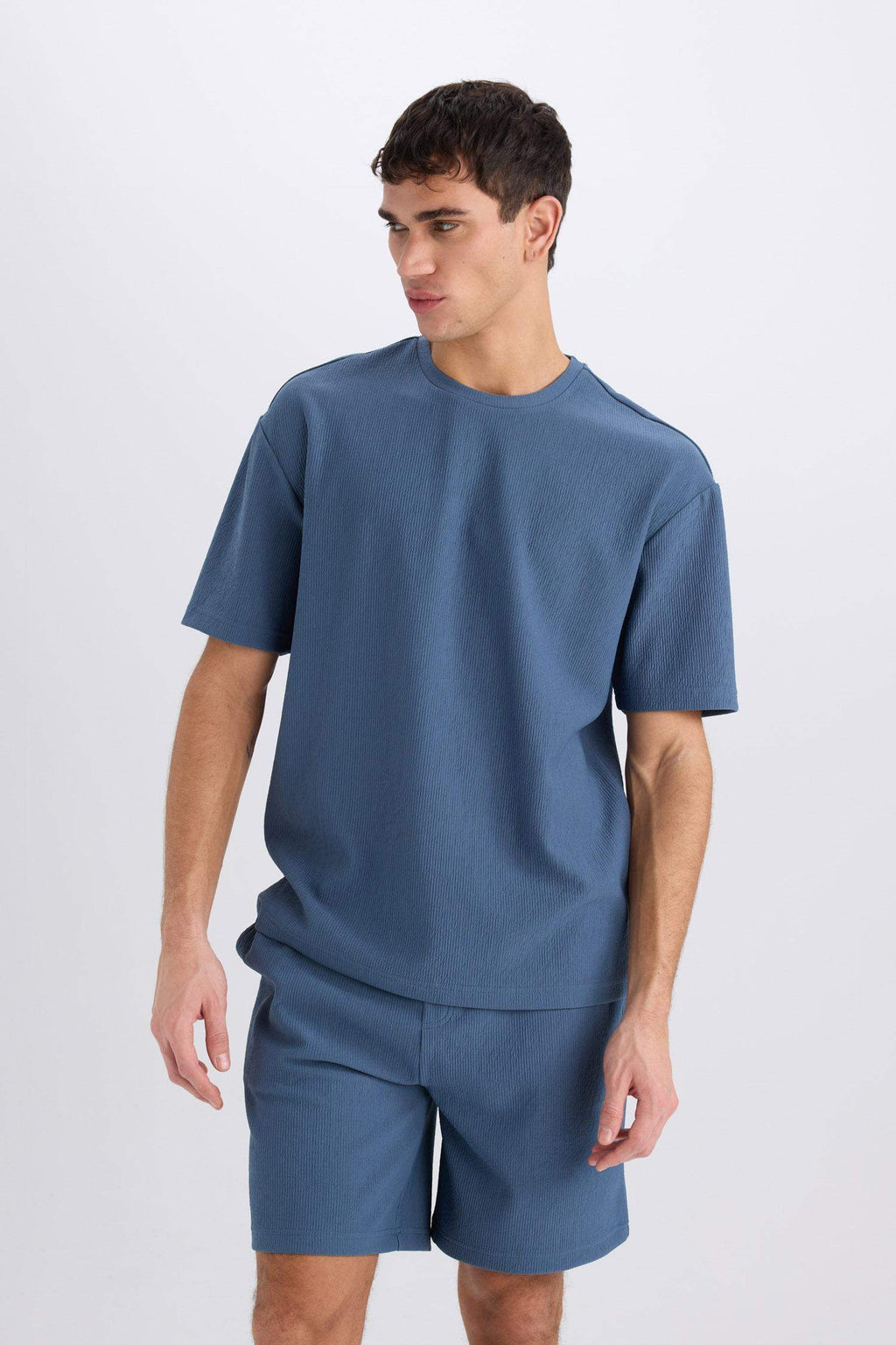 Boxy Fit Crew Neck Short Sleeve T-Shirt