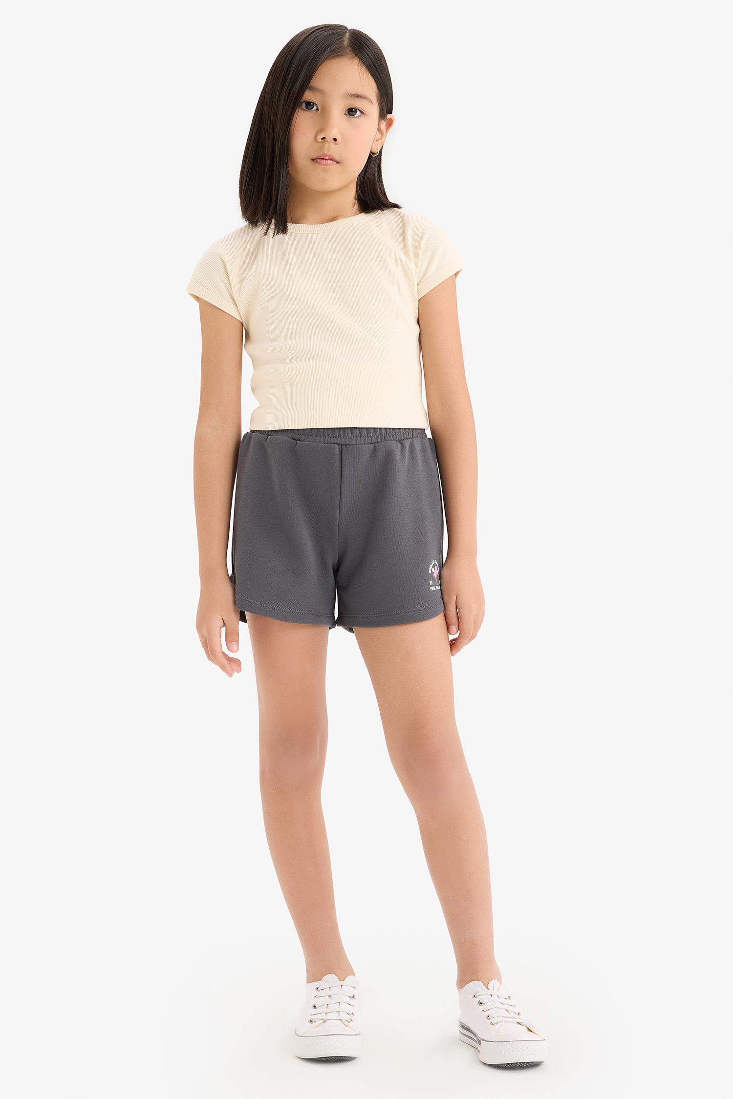 Girl Sweatshirt Fabric Shorts