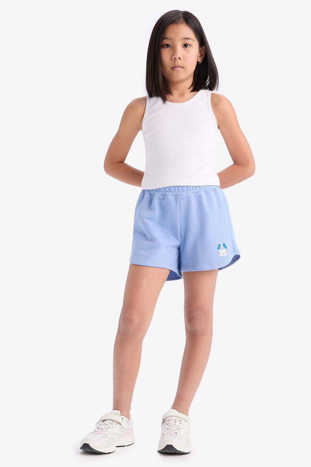 Girl Sweatshirt Fabric Shorts