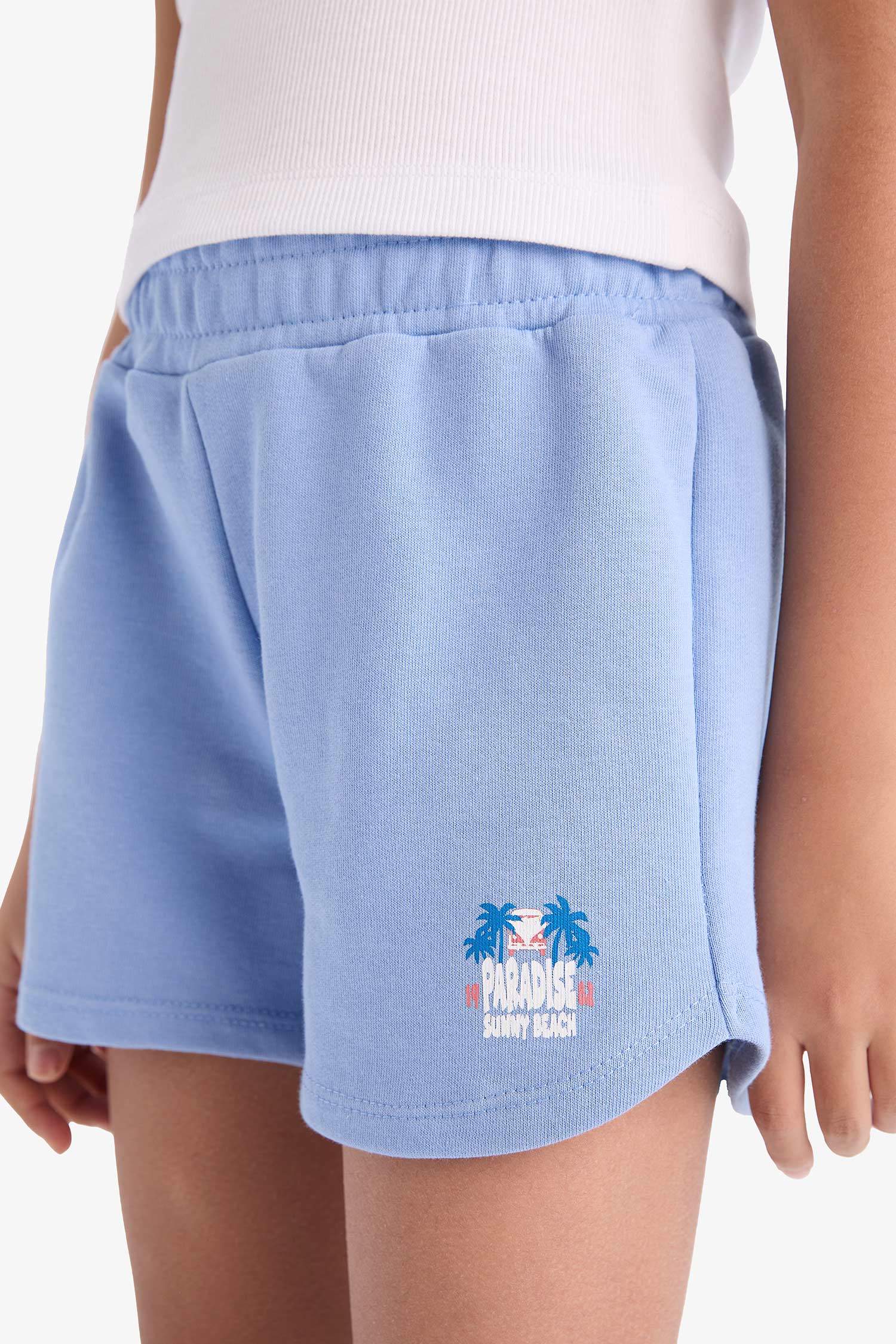 Girl Sweatshirt Fabric Shorts
