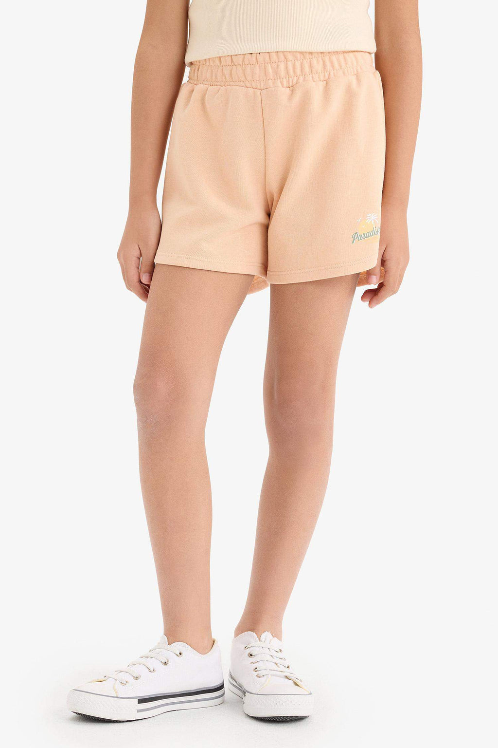 Girl Sweatshirt Fabric Shorts