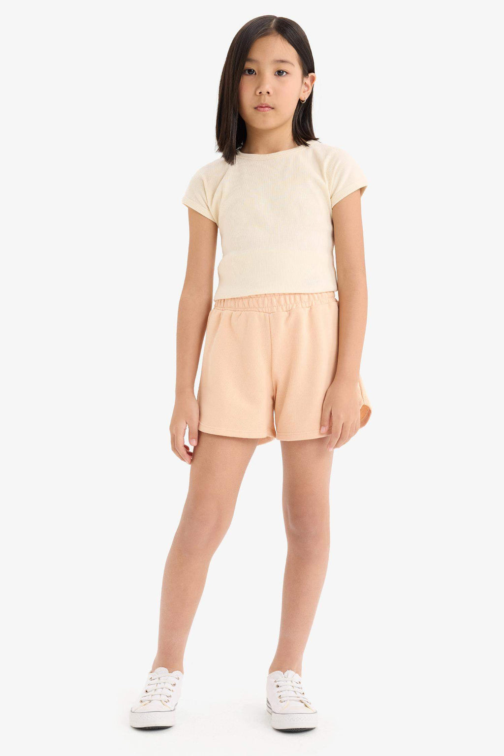 Girl Sweatshirt Fabric Shorts