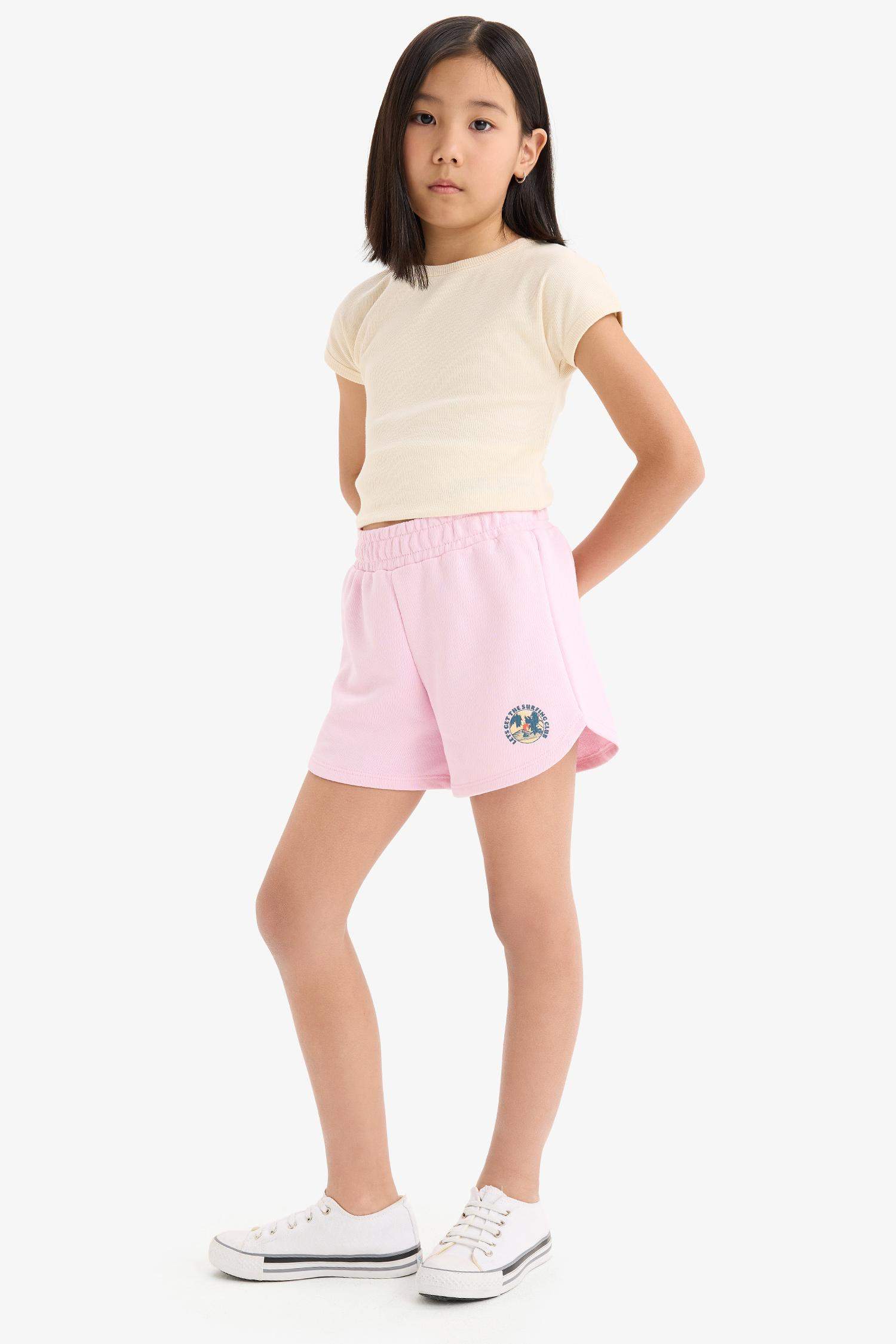 Girl Sweatshirt Fabric Shorts