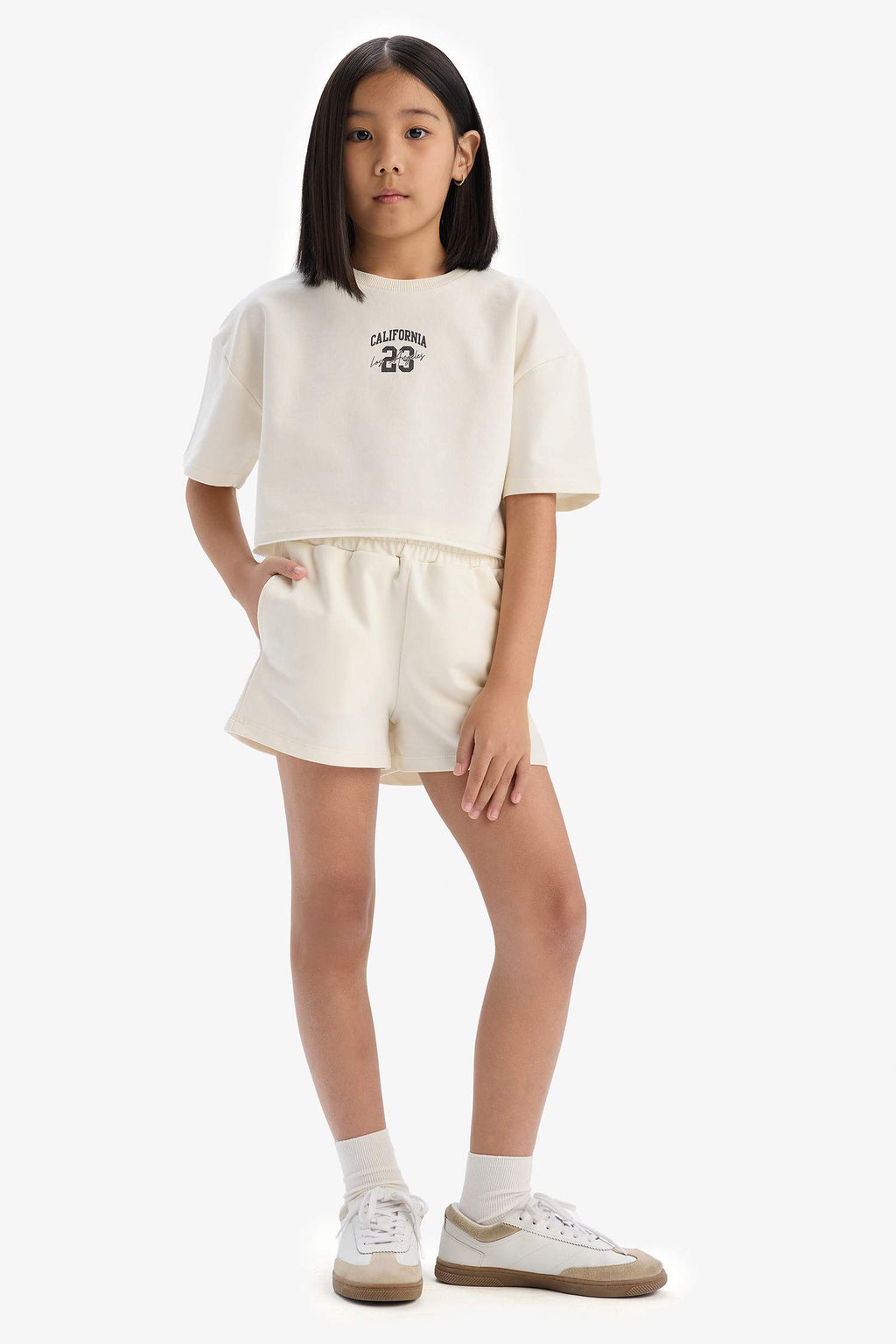 Girl Printed T-Shirt Shorts 2 Piece Set