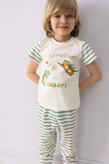 Baby Boy Striped Cotton 2 Piece Pajama Set