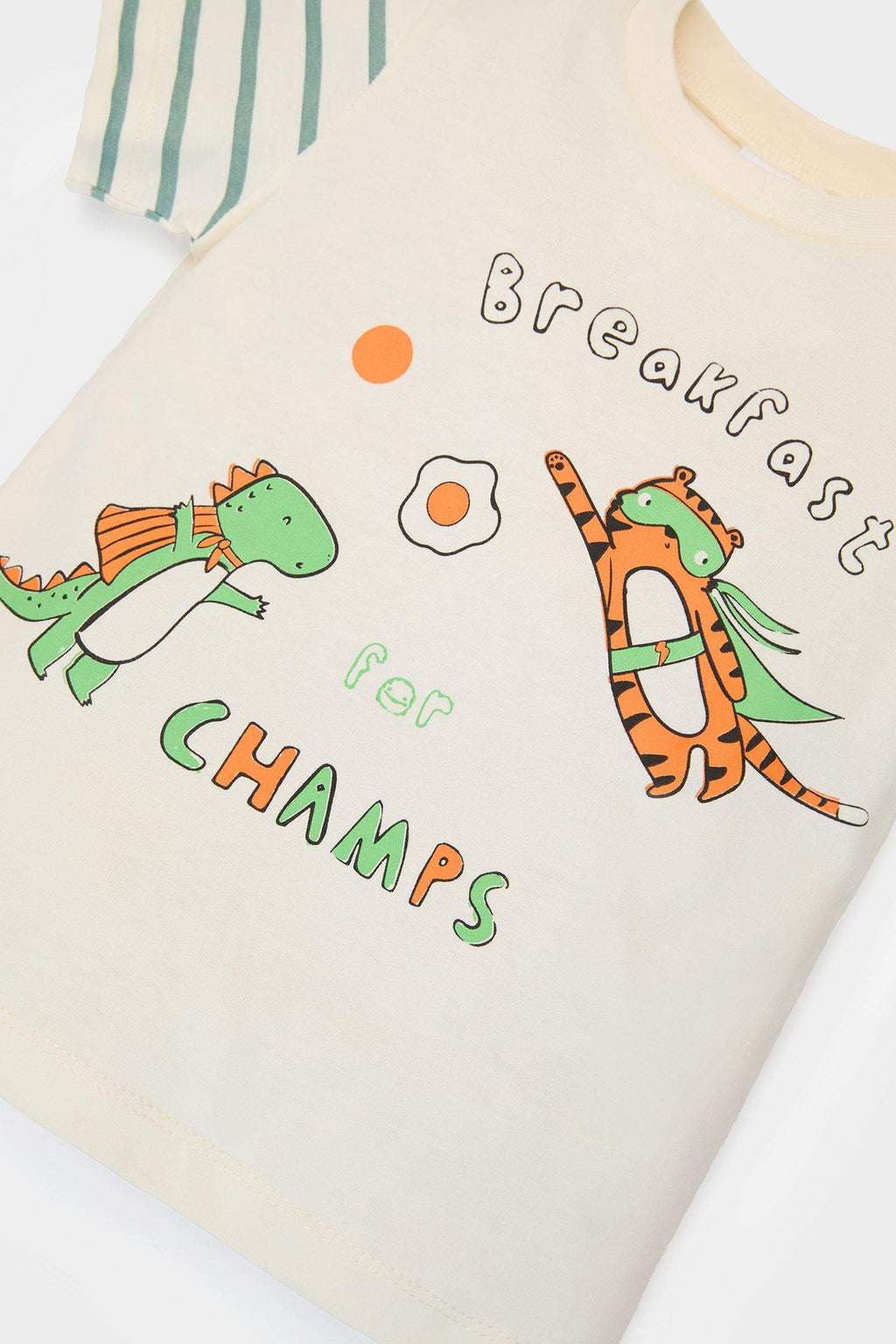 Baby Boy Striped Cotton 2 Piece Pajama Set