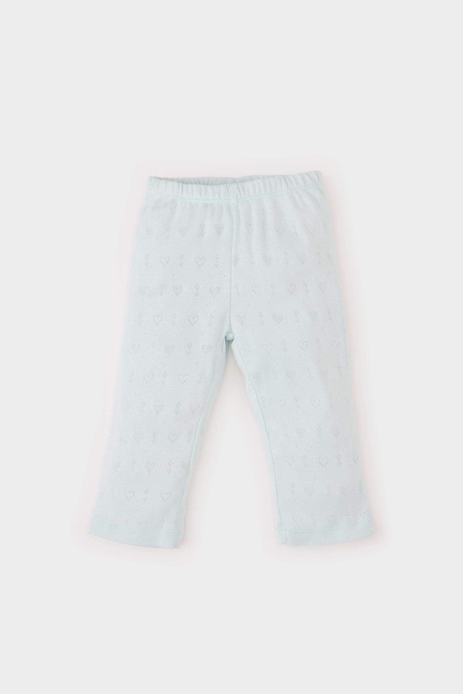 Baby Girl Ribbed Top Bottom 2 Piece Pajama Set