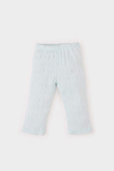 Baby Girl Ribbed Top Bottom 2 Piece Pajama Set