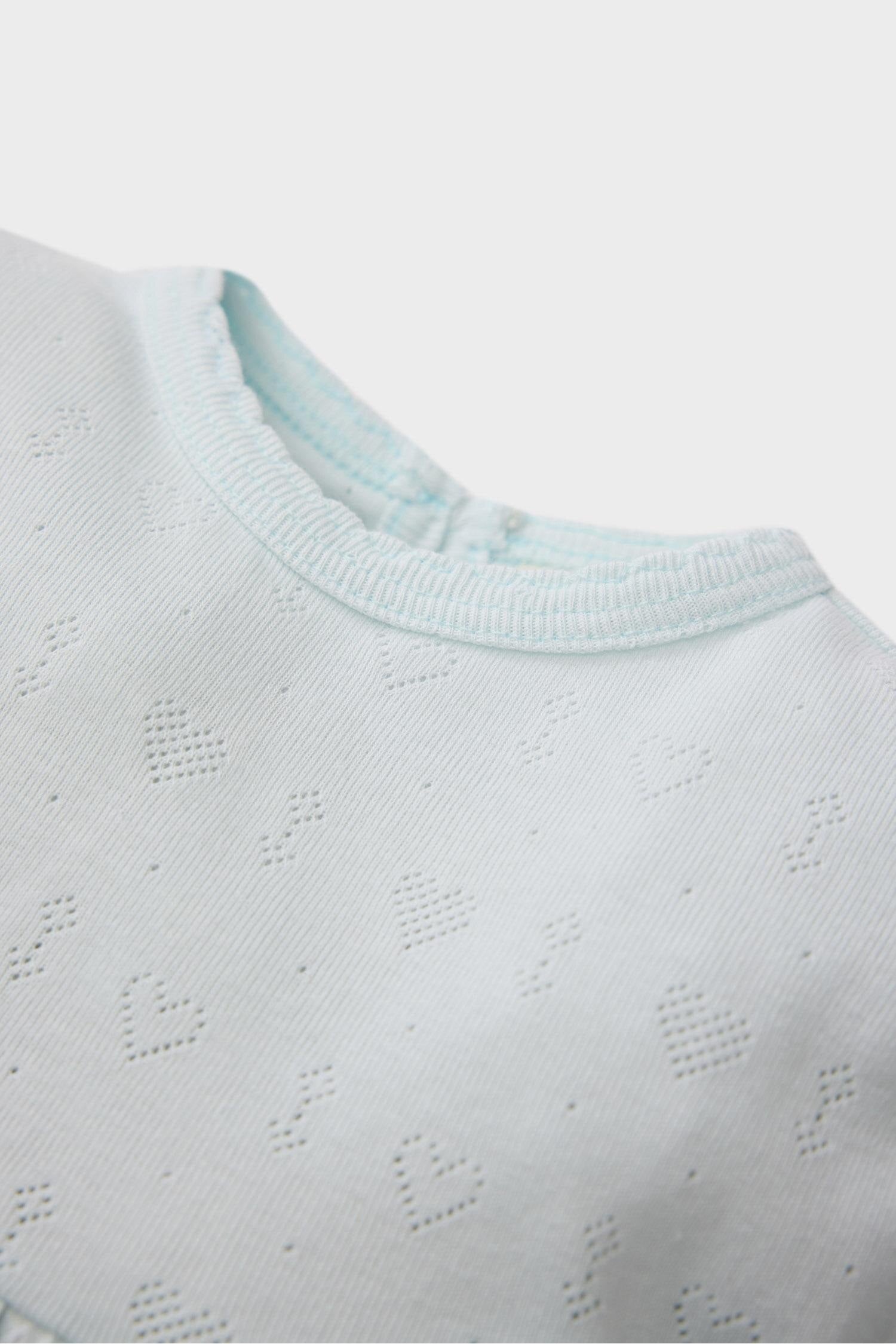 Baby Girl Ribbed Top Bottom 2 Piece Pajama Set