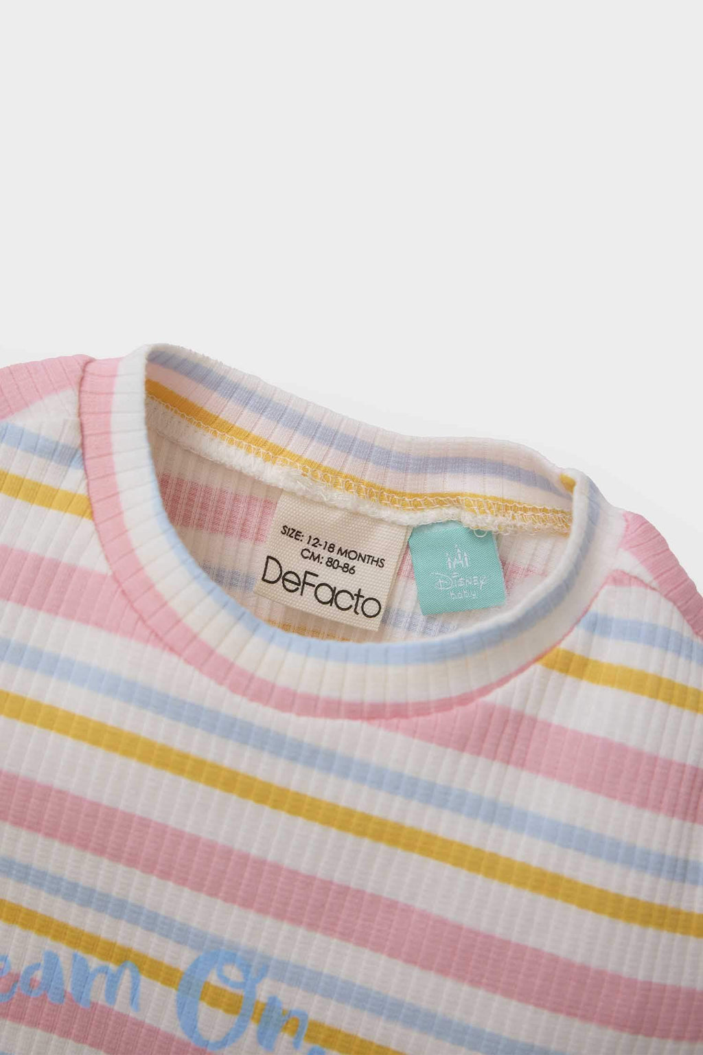 Girl Baby Disney Mickey & Minnie Pajamas Kit Fitilligated Eyelash Short Sleeve Top Waist Waist Long Bottom