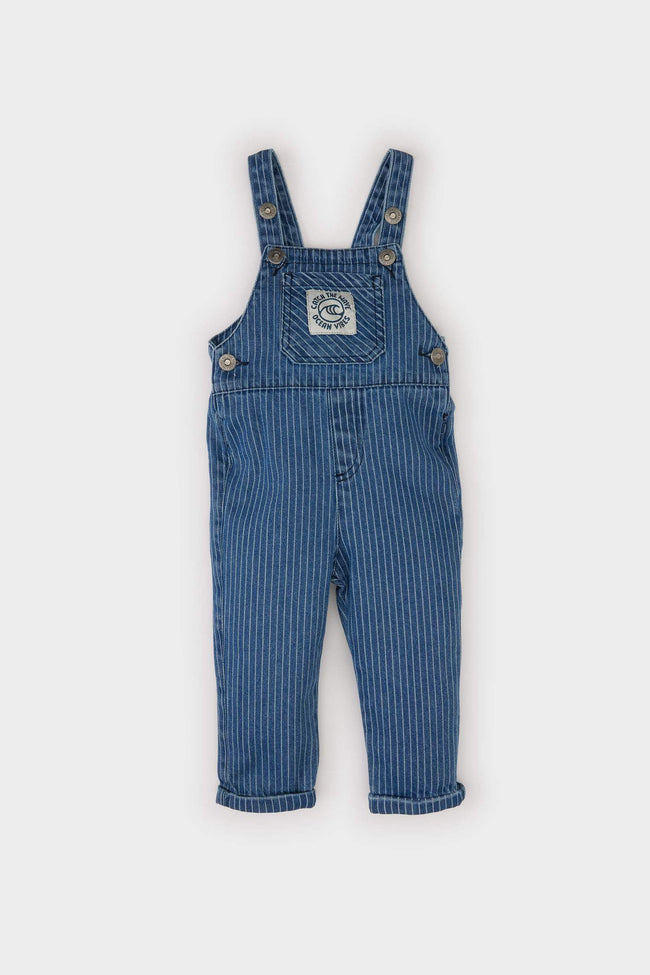 Baby Boy Jean Jumpsuit Hover Image