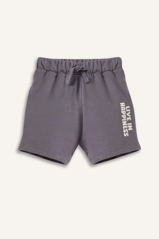 Baby Boy Printed Elastic Waist Shorts Main Image