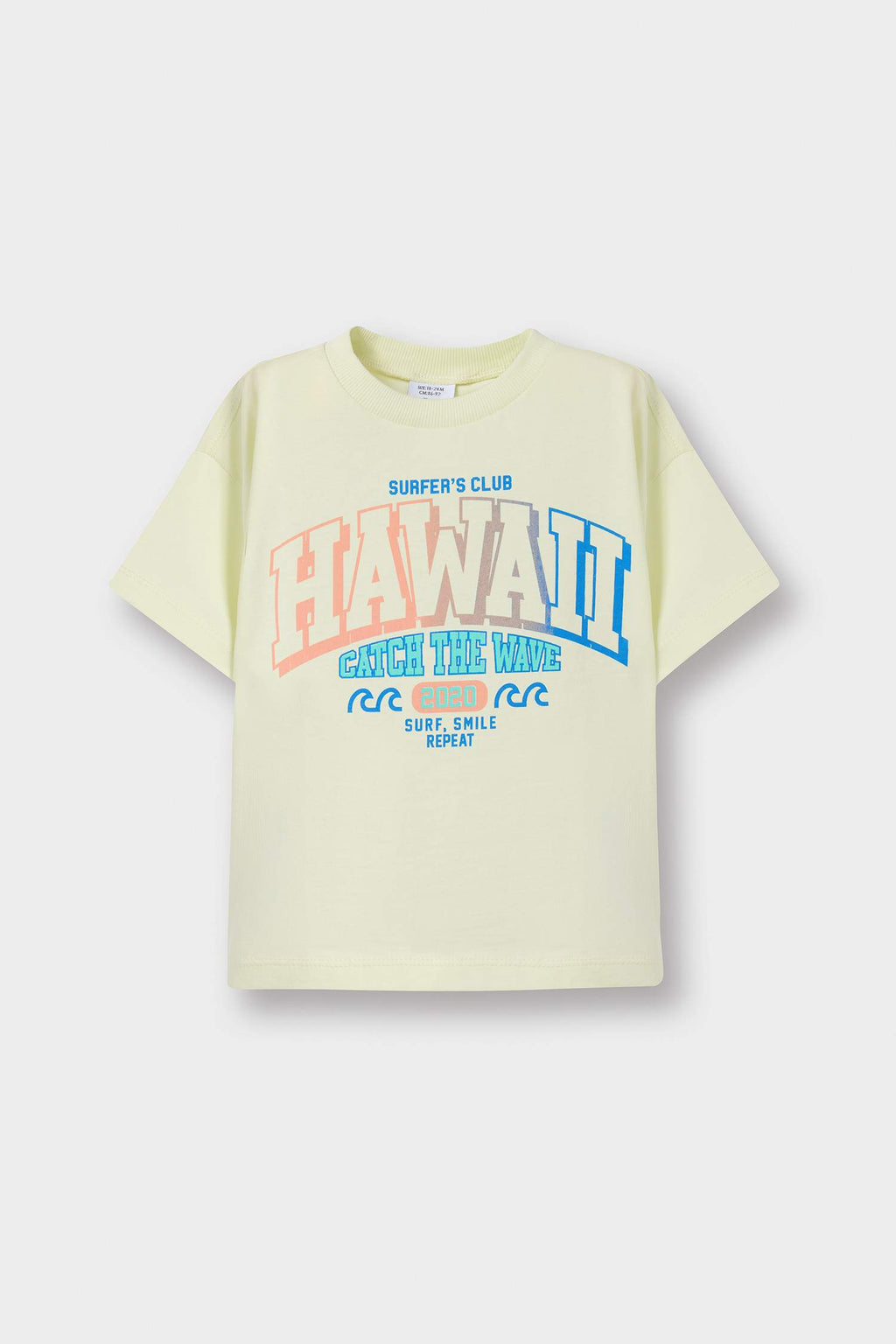 Baby Boy Crew Neck Printed Short Sleeve T-Shirt