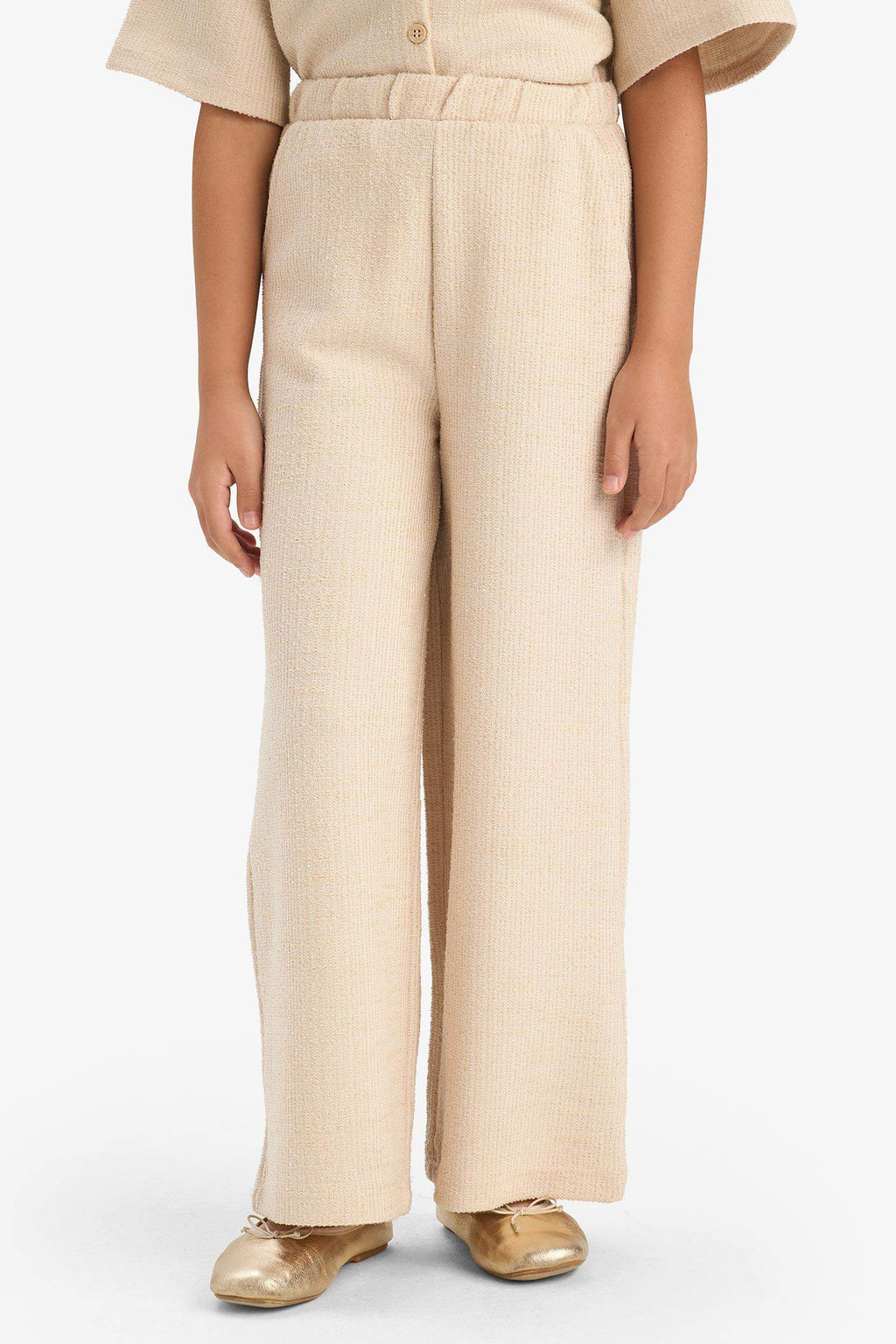 Girl Wide Leg Crinkle Trousers