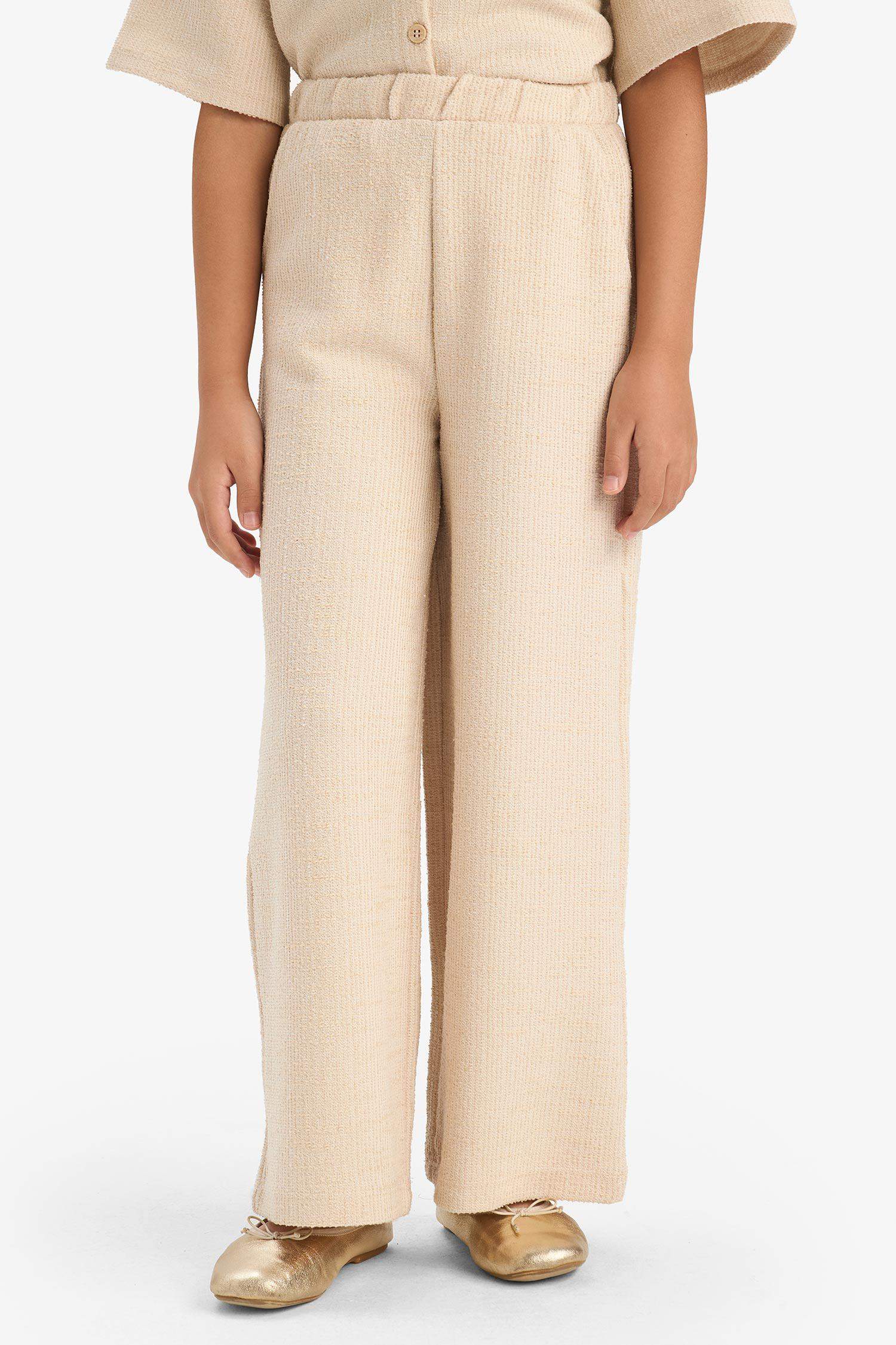 Girl Wide Leg Crinkle Trousers