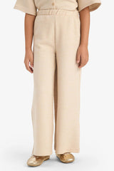 Girl Wide Leg Crinkle Trousers