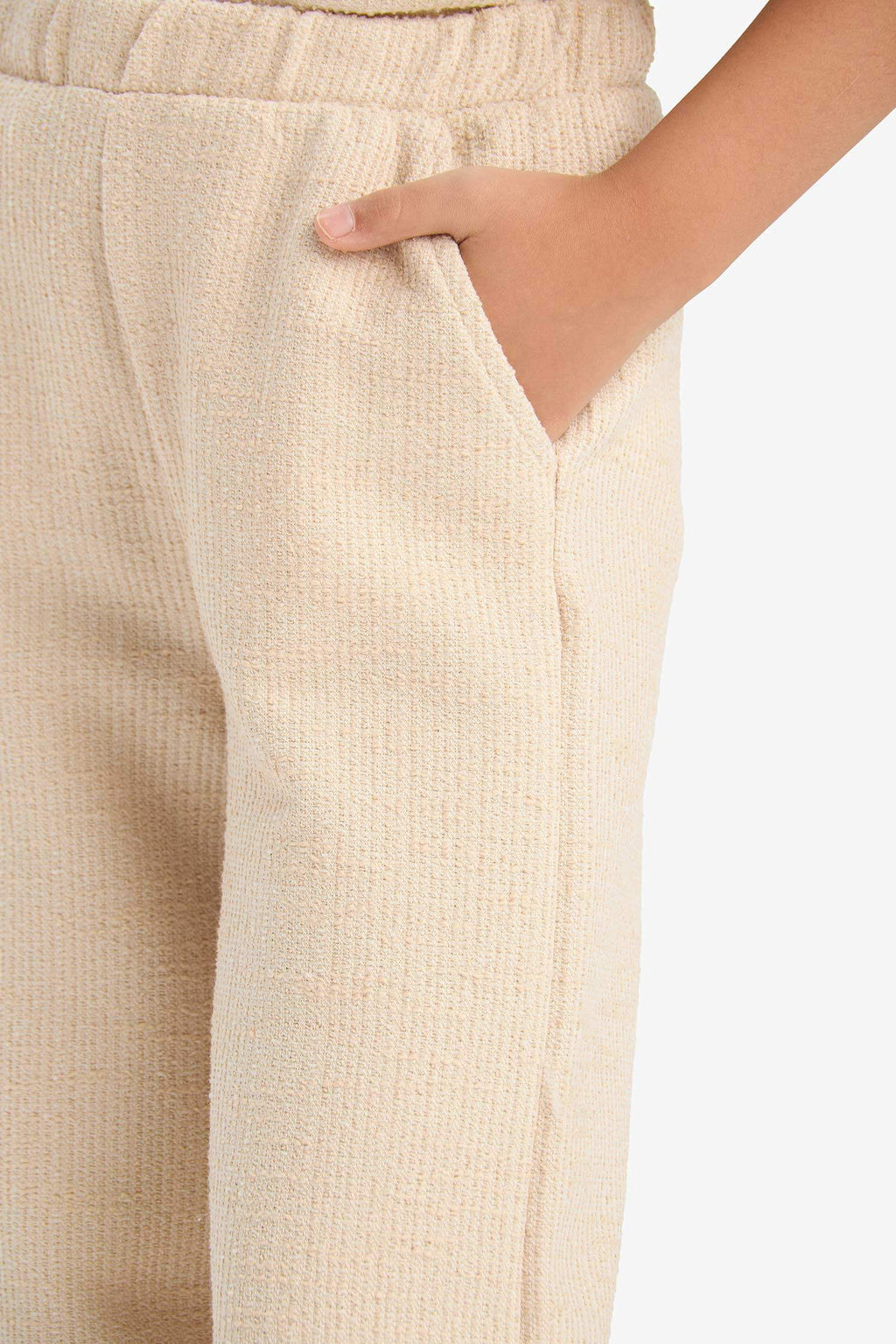 Girl Wide Leg Crinkle Trousers