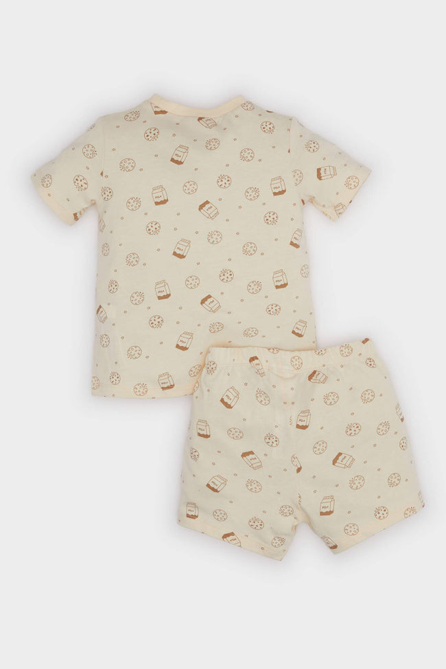 Baby Boy Cotton Top Shorts 2 Piece Pajama Set Main Image