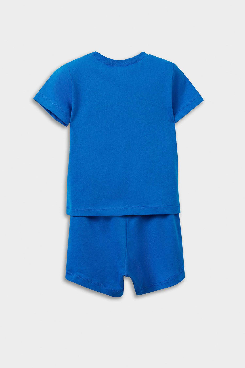 Baby Boy Superman Pajama Set Short Sleeve Combed Cotton Top and Elastic Waist Shorts