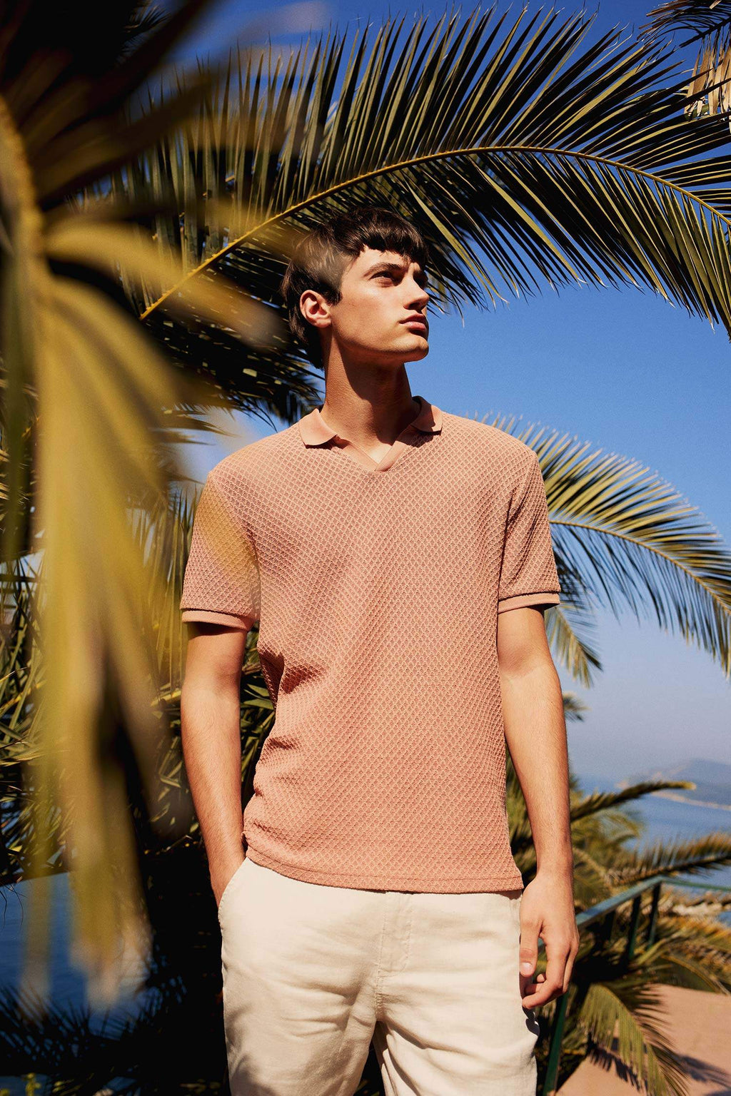 Regular Fit Polo Neck Short Sleeve T-Shirt