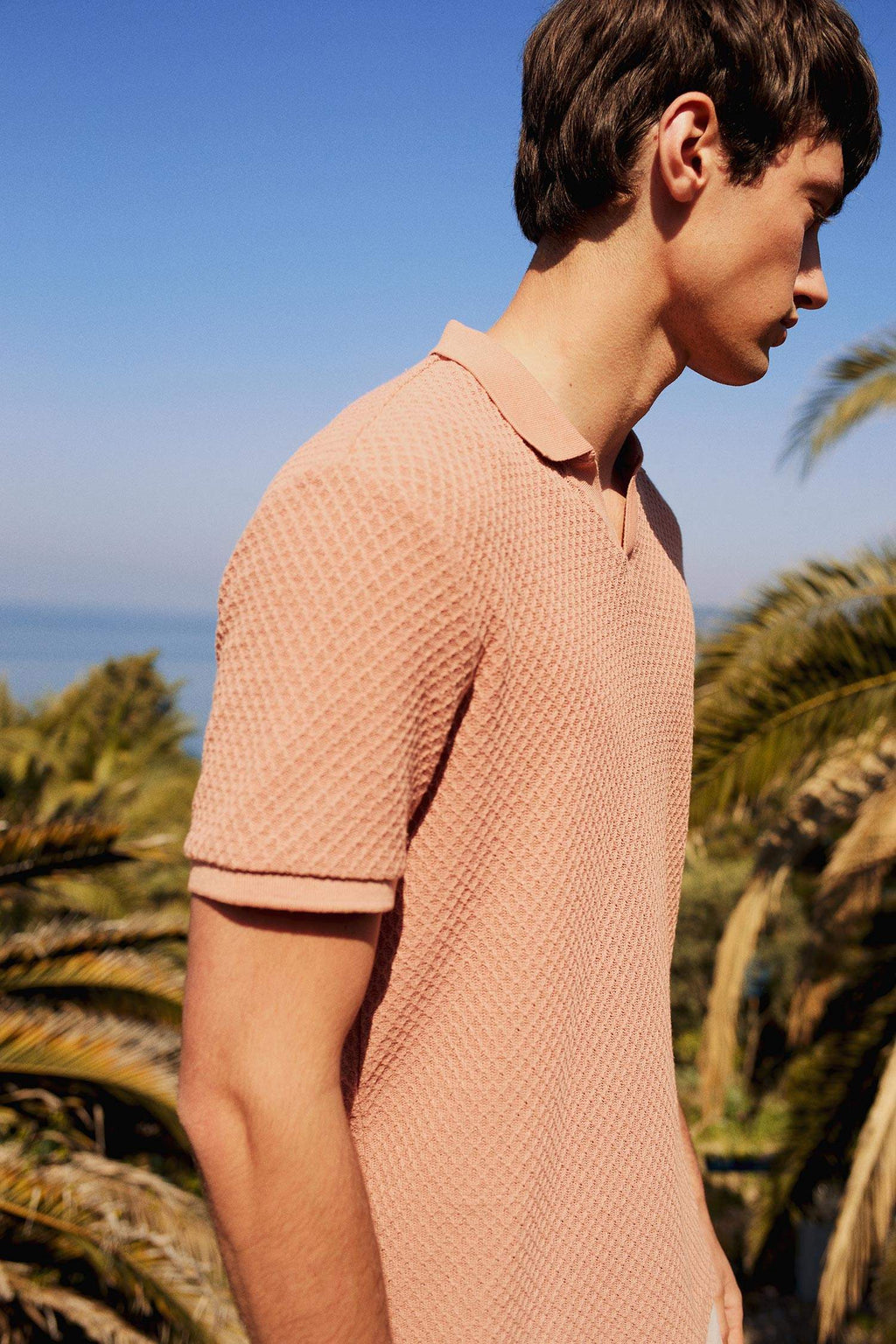 Regular Fit Polo Neck Short Sleeve T-Shirt