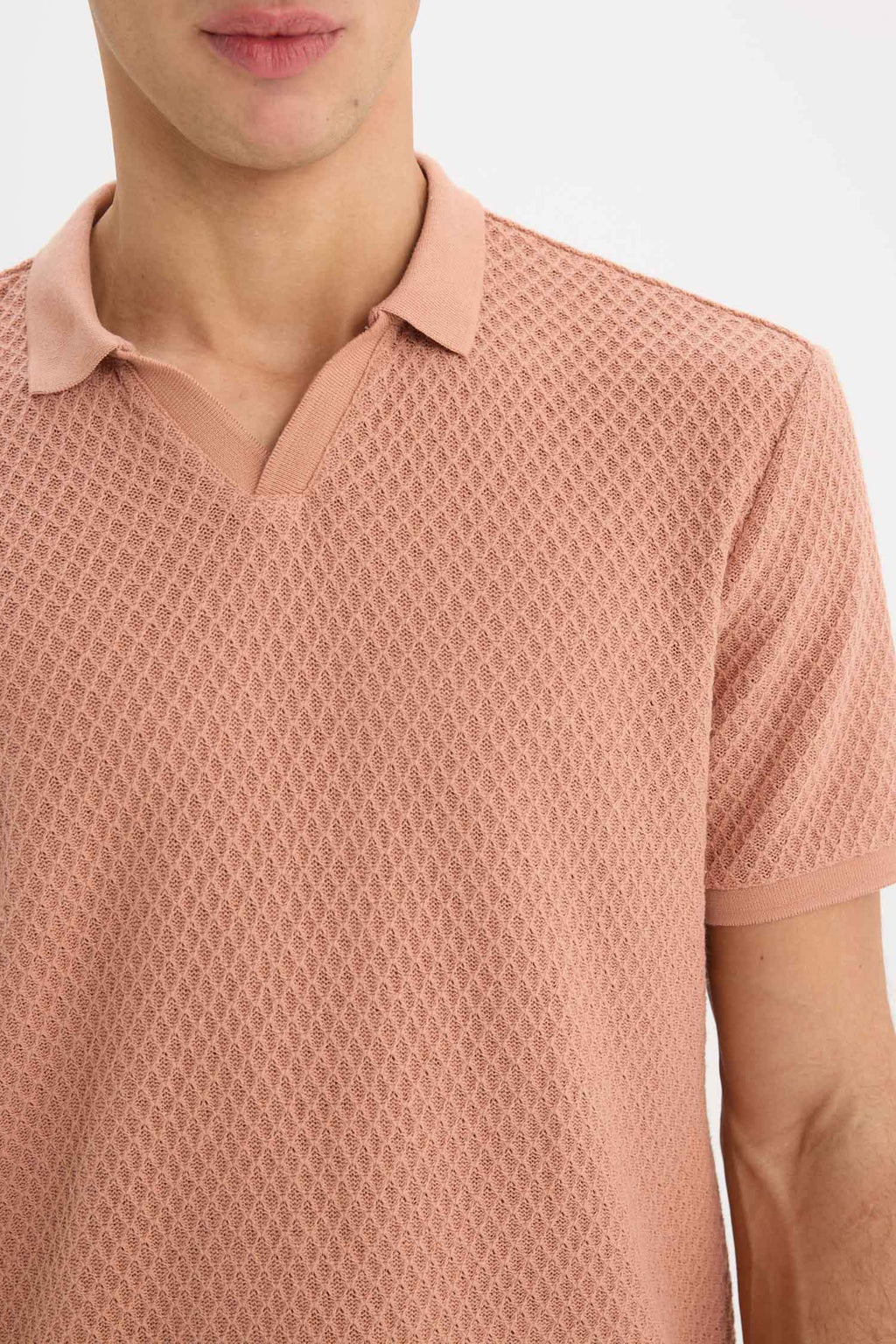 Regular Fit Polo Neck Short Sleeve T-Shirt