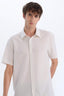 Regular Fit Crinkle Summer Short Sleeve White Shirt
