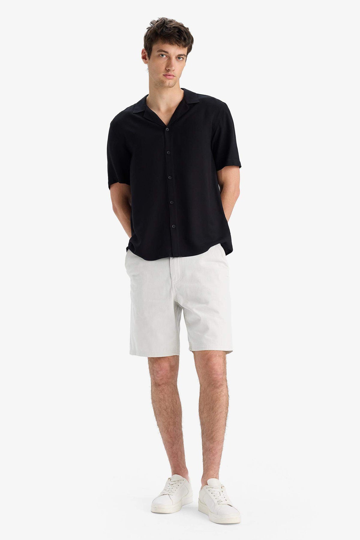 100% Cotton Regular Fit Bermuda Shorts