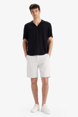 100% Cotton Regular Fit Bermuda Shorts