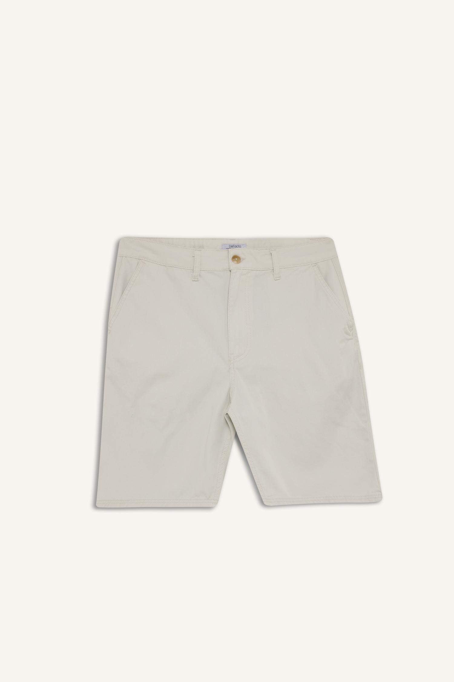 100% Cotton Regular Fit Bermuda Shorts