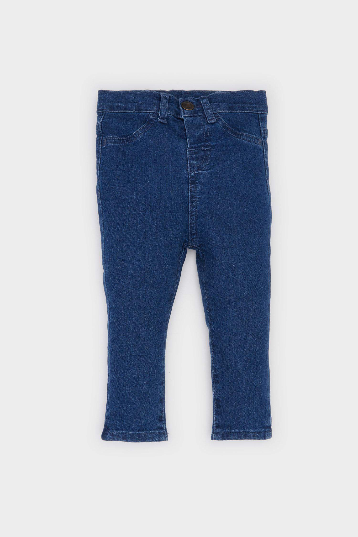 Baby Boy Elastic Waist Straight Leg Jeans